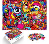 Puzzle de 1000 Piezas para Adultos Visiones Vibrantes Desafiante de completar, Pero Divertido y Gracioso. Buen Regalo 75x50cm
