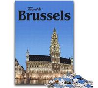 Puzzle de 1000 Piezas para Adultos Visita Bruselas Diversión Familiar Toda la Familia a Partir de 14 años (tamaño 38x52cm)