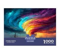 Puzzle De 1000 Piezas para Adultos - Vortex del Arco Iris, Un Desafiante Acertijo, Paisaje artístico, Regalo Creativo De Relajación, Rompecabezas para Hombres Y Mujeres 52x38cm/1000pcs
