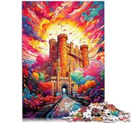 Puzzle de 1000 piezas para adultos Windsor Castle Puzzles Regalos 50x70 cm. Ayuda al cerebro a entrenar juguetes adictivos y promover la paciencia