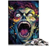 Puzzle de 1000 piezas para adultos, zombies, divertido rompecabezas familiar, 50 x 70 cm, desafío para la inteligencia cerebral, juguete adictivo para niños a partir de 14 años