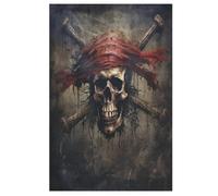 Puzzle de 1000 piezas para niños y niñas, puzles estándar, calaveras piratas, juegos familiares, 78 x 53 cm