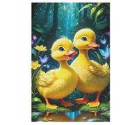 Puzzle de 1000 piezas para niños y niñas, puzles estándar Little Yellow Pato, juegos familiares, 78 x 53 cm