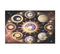 Puzzle de 1000 piezas para niños y niñas, rompecabezas estándar con sistema solar, juegos familiares, (75 x 50 cm)