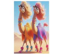 Puzzle de 1000 piezas para niños y niñas, rompecabezas estándar de camello, juegos familiares, 78 x 53 cm