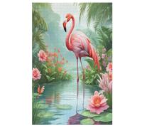 Puzzle de 1000 piezas para niños y niñas, rompecabezas estándar de flamenco, juegos familiares, 78 x 53 cm