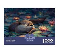 Puzzle De 1000 Piezas - Pereza del Agua, Un Desafiante Acertijo, Animales Artísticos, Regalos para Hombres, Rompecabezas De Decoración Familiar 52x38cm/1000pcs