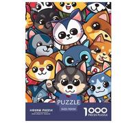 Puzzle De 1000 Piezas perroDesafíos Extra Divertidos Pasatiempo Creativo Perrito lindoRegalo, Diversión para Adultos Y Niños Mayores 70x50cm/1000pcs