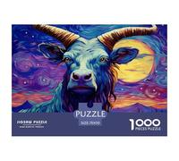 Puzzle De 1000 Piezas Pintura al óleo YakDesafíos Extra Divertidos Pasatiempo Creativo Cielo nocturnoJuego Familiar Regalo Clásicos para Adultos Y Niños A Partir De 12 Años Puzzle 70x50cm/1000pcs