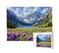 Puzzle de 1000 Piezas Puzzle Adultos 75 x 50cm Juego Educativo Regalos Rompecabezas para Adultos y niños a Partir de 14 Años, Regalo Creativo para la Relajación 75 x 50cm - (Flores paisajísticas) x210