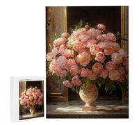 Puzzle de 1000 Piezas Puzzle Adultos 75 x 50cm Juego Educativo Regalos Rompecabezas para Adultos y niños a Partir de 14 Años, Regalo Creativo para la Relajación 75 x 50cm - (Flores Rosas) x-198