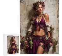 Puzzle de 1000 Piezas Puzzle Adultos 75x50cm Juego Educativo Rompecabezas para Adultos y niños a Partir de 14 Años, Regalo Creativo para la Relajación - Gato Flor PjY200 9-A