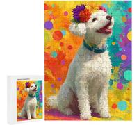 Puzzle de 1000 Piezas Puzzle Adultos 75x50cm Juego Educativo Rompecabezas para Adultos y niños a Partir de 14 Años, Regalo Creativo para la Relajación - Animal Perro PjY3260 3-Q
