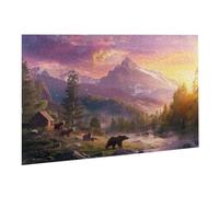 Puzzle de 1000 Piezas,Rompecabezas Adultos,Imposible,Difícil,Desafiante,Juegos de Rompecabezas DIY Toda la Familia,Regalos Mujeres,Regalos Hombres,Pasatiempo Creativo,Tema: Animal Oso 3 K0F-446