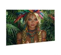 Puzzle de 1000 Piezas, Rompecabezas para Adultos, Imposible, Difícil, Desafiante, Juegos de Rompecabezas DIY Toda la Familia, Regalos para Mujeres, Hombres, Pasatiempo Creativo,Selva Mujer fr0-758