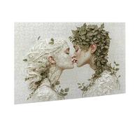 Puzzle de 1000 Piezas, Rompecabezas para Adultos, Imposible, Difícil, Desafiante, Juegos de Rompecabezas DIY Toda la Familia, Regalos para Mujeres, Hombres, Pasatiempo Creativo,Pareja Beso fr0-514