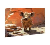 Puzzle de 1000 Piezas, Rompecabezas para Adultos, Imposible, Difícil, Desafiante, Juegos de Rompecabezas DIY Toda la Familia, Regalos para Mujeres, Hombres, Pasatiempo Creativo,Lindo Cerdo fr0-477