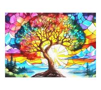 Puzzle de 1000 piezas, rompecabezas para adultos, un rompecabezas desafiante, juegos de rompecabezas para toda la familia, regalos para mujeres, regalos para hombres, tema: árbol de la vida
