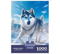 Puzzle De 1000 Piezas Snow Husky Desafíos Extra Divertidos Pasatiempo Creativo Cute Pets Juego Familiar Regalo Clásicos para Adultos Y Niños A Partir De 12 Años 38x26cm/1000pcs