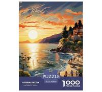 Puzzle De 1000 Piezas Sunset Over The Harbour Desafíos Extra Divertidos Pasatiempo Creativo A Beautiful Town Regalo Creativo para La Relajación para Adultos Y Niños Mayores De 12 Años 70x50cm/1000pcs