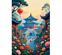 Puzzle de 120 Piezas para Adultos, Arquitectura histórica 29.7x21cm, Rompecabezas 120 Piezas Adultos, Juego Antiestrés y Desafío de Creatividad, Regalo para Noches de Juego