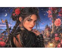 Puzzle de 120 Piezas para Adultos, Dama romántica bahía 29.7x21cm, Rompecabezas 120 Piezas Adultos, Juego Antiestrés y Desafío de Creatividad, Regalo para Noches de Juego