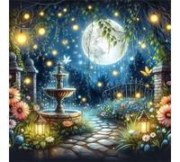 Puzzle De 120 Piezas para Adultos, Fuente de luciérnagas de la Luna 120 Piezas Rompecabezas Difíciles, Puzzles Adultos Imposibles, Relajante, Entretenimento, Juego de Habilidad Inteligente