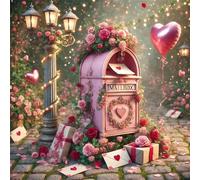 Puzzle de 120 Piezas para Adultos y Niños, Buzón de Rosas 120 Piezas Rompecabezas Adultos, DIY Entretenimiento Creativo, Divertido, Juego de Habilidad para Toda La Familia