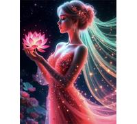 Puzzle de 1200 Piezas Adultos Juguete desafío y Juego Educativo Regalos,Hermosa Chica de Loto Rompecabezas DIY,Rompecabezas para Adultos 75x50 cm