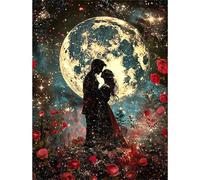 Puzzle de 1200 Piezas para Adultos, Pareja de Rosas Rojas Rompecabezas para Adulto, Desafiante Rompecabezas, Entretenimiento Creativo, Puzzles para Adultos 1200 Piezas 75 x 50 cm