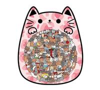 Puzzle de 135 Piezas en Forma de Gato con Madera, Rompecabezas de Animales Irregulares Fora Amantes de los Gatos y entusiastas de los Rompecabezas, Regalo Fora el hogar, estantería, Familia