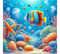 Puzzle de 150 Piezas,Animales submarinos Puzzle para Adultos,Un Desafiante Acertijo,Juegos de Rompecabezas para Toda la Familia,Rompecabezas Adultos DIY Arte
