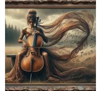 Puzzle de 150 Piezas,La Chica del Violonchelo Puzzle para Adultos,Un Desafiante Acertijo,Juegos de Rompecabezas para Toda la Familia,Rompecabezas Adultos DIY Arte