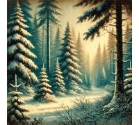 Puzzle de 150 Piezas para Adultos y Niños, Arboleda Nevada 150 Piezas Rompecabezas Adultos, DIY Entretenimiento Creativo, Divertido, Juego de Habilidad para Toda La Familia