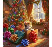 Puzzle de 150 Piezas para Adultos y Niños, Gato de Caja 150 Piezas Rompecabezas Adultos, DIY Entretenimiento Creativo, Divertido, Juego de Habilidad para Toda La Familia