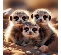 Puzzle de 150 Piezas,Suricata del Desierto Puzzle para Adultos,Un Desafiante Acertijo,Juegos de Rompecabezas para Toda la Familia,Rompecabezas Adultos DIY Arte