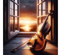 Puzzle de 150 Piezas,Violín al Atardecer en el alféizar de la Ventana Puzzle para Adultos,Un Desafiante Acertijo,Juegos de Rompecabezas para Toda la Familia,Rompecabezas Adultos DIY Arte