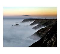 Puzzle de 1500 Piezas, Juego de Habilidad para Toda la Familia-Orilla,Mar,Niebla,Atardecer,Mañana 87x57cm