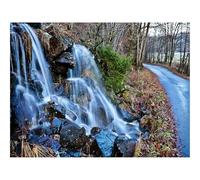 Puzzle de 1500 Piezas Juguete Desafío y Juego Educativo -Cataratas,Camino,árboles 87x57cm