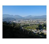 Puzzle de 1500 Piezas Juguete Desafío y Juego Educativo -Ciudad,Edificios,montañas,árboles,Vista aérea 87x57cm