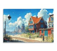 Puzzle de 1500 Piezas para Adultos, Ciudad Puzzle 1500 Piezas, Paisaje Rompecabezas Adultos con Caja, Medidas: 87x57 cm, Rompecabezas Madera para Toda la Familia, Home Decoration, Regalo Mujer, -1095