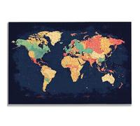 Puzzle de 1500 Piezas para Adultos, Mapa Puzzle 1500 Piezas, Mapa del Mundo Rompecabezas Adultos con Caja, Medidas: 87x57 cm, Rompecabezas Madera para Toda la Familia, Decoration, Regalo Mujer, -2483