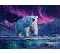 Puzzle de 1500 Piezas para Adultos, Puzzle de Madera, Rompecabezas de Gran Detalle y Colores Vibrantes - Un Desafío Divertido para Toda la Familia, Decoración de Hogar, 87 x 57 cm Aurora Oso w0-346
