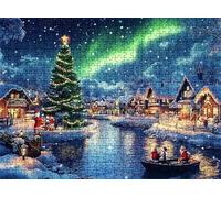 Puzzle de 1500 Piezas para Adultos, Puzzle de Madera, Rompecabezas de Gran Detalle y Colores Vibrantes - Un Desafío Divertido para Toda la Familia, Decoración de Hogar, 87 x 57 cm Aurora Lago w0-342