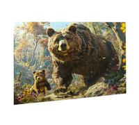 Puzzle de 1500 Piezas,Rompecabezas Adultos,Imposible,Difícil,Desafiante,Juegos de Rompecabezas DIY Toda la Familia,Regalos Mujeres,Regalos Hombres,Pasatiempo Creativo,Tema: Bosques Oso K0F-847