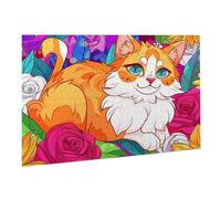 Puzzle de 1500 Piezas,Rompecabezas Adultos,Imposible,Difícil,Desafiante,Juegos de Rompecabezas DIY Toda la Familia,Regalos Mujeres,Regalos Hombres,Pasatiempo Creativo,Tema: Flor Cat 3 K0F-349