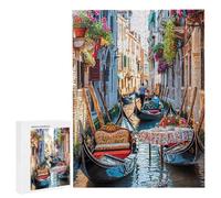 Puzzle de 1500 Piezas, Rompecabezas para Adultos, Rompecabezas Desafiante, Puzzle para Toda la Familia, Letras en la Parte Posterior, Regalos Mujeres, (Paisaje de la Ciudad acuática de Venecia) z-826