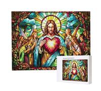 Puzzle de 1500 Piezas, Rompecabezas para Adultos, un Rompecabezas Desafiante, Puzzle para Toda la Familia, Letras en la Parte Posterior, Regalos para Hombres Mujeres, Tema: (El ángel de Jesús) u-910