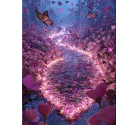 Puzzle de 200 Piezas para Adultos, 35x25cm Camino de Las Flores Rompecabezas Difícil 200 Piezas Adultos, DIY Entretenimiento Creativo, Puzzle Decorativo y Relajante Regalo