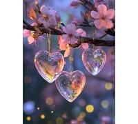 Puzzle De 200 Piezas para Adultos, Cristal de Flor de durazno Rompecabezas Adultos 200 Piezas, Puzzles Clásicos, Entretenimiento Creativo Diversión, Regalo para la Relajación